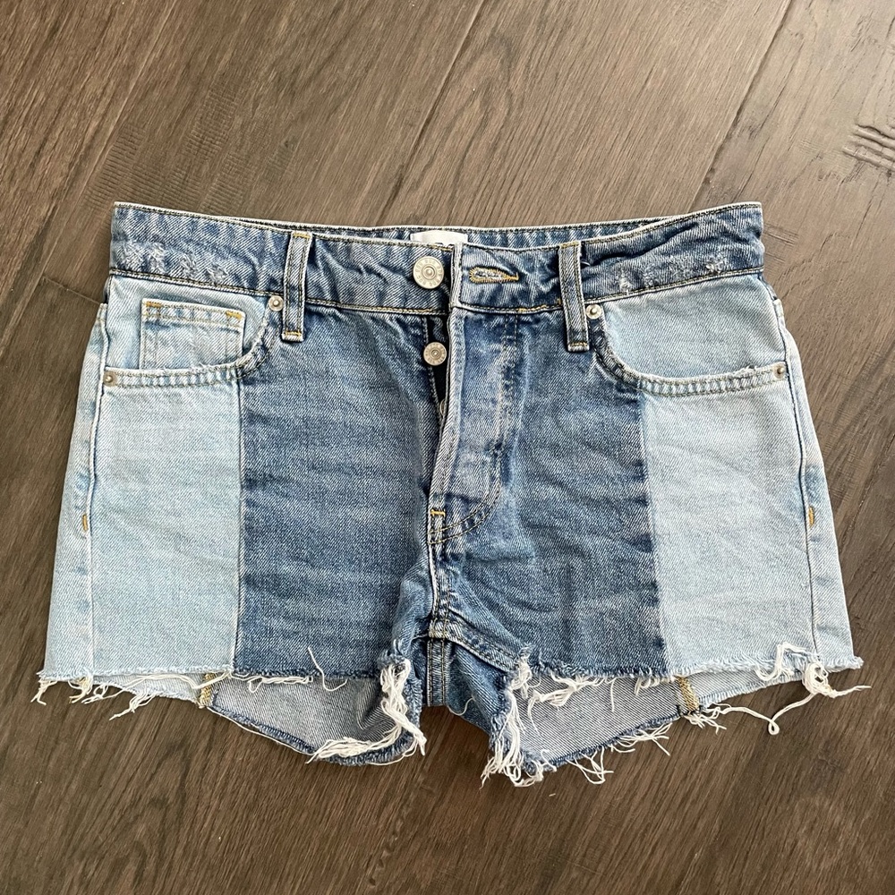 Urban Outfitters Two-tone Denim Shorts